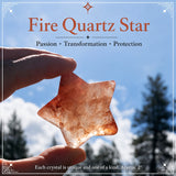 Fire Quartz Star Shape
