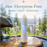 Punto de piedra lunar azul