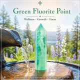 Punto de fluorita verde