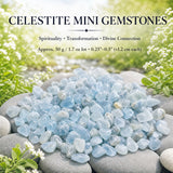 Celestite Mini Gemstones  (50 Grams / 1.7oz Lot)