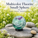 Mehrfarbige Fluorit-Minikugel