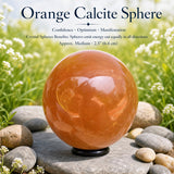 Orange Calcit Kugel