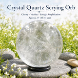 Kristallen Kwarts Scrying Orb