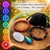 Root Chakra Mala Bracelet Set 🌈