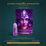 🌙 Σετ Sacred Feminine Awakening Oracle Deck & 13 Crystal Altar Set