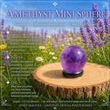 Conjunto de bolsa de gemas de serenidad de cristal de amatista