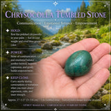 Piedra rodada crisocola