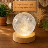 Crystal Mood Light (esfera de cuarzo grande)