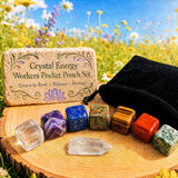 Conjunto de bolsas de bolso Crystal Energy Workers