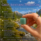 Grønn Aventurin Tumbled Cube