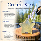 Citrine Star Crystal
