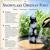 Ponto de Obsidiana Floco de Neve