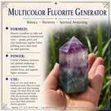 Générateur de fluorite multicolore (court et épais)