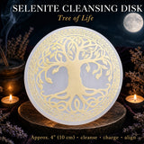 Selenite L'Albero Della Vita Disco Purificante