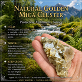 Grappe de mica doré naturel