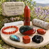 Beskyttende Red Jasper + Allies Crystal Collection