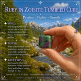 Rubi em Zoisite Tumbled Cube