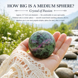 Ruby em Zoisite Sphere