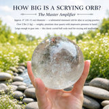 Kristallen Kwarts Scrying Orb