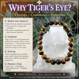 Mala Tiger's Eye Bracelet With Velvet Pouch