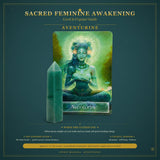 🌙 Σετ Sacred Feminine Awakening Oracle Deck & 13 Crystal Altar Set
