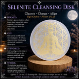 Seleniet Chakra Flower of Life Reinigingsschijf