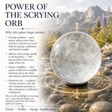 Kristallen Kwarts Scrying Orb