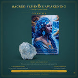🌙 Σετ Sacred Feminine Awakening Oracle Deck & 13 Crystal Altar Set