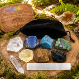 Chakra Alignment Gem Pouch Sæt
