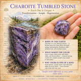Piedra caída de charoita