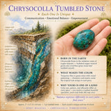Piedra rodada crisocola