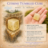 Cubo burattato citrino