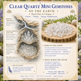 Mini pierres précieuses de quartz clair (lot de 50 grammes / 1,7 oz)