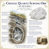 Kristallen Kwarts Scrying Orb