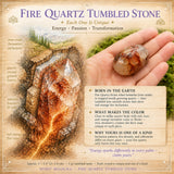 Piedra rodada cuarzo fuego