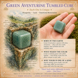 Grønn Aventurin Tumbled Cube
