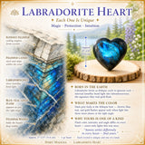 Labradorite Heart