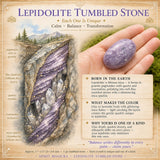Lepidolith Trommelstein