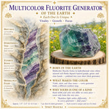 Générateur de fluorite multicolore (court et épais)