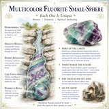 Mehrfarbige Fluorit-Minikugel