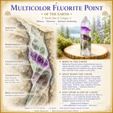 Marglitur flúorítpunktur