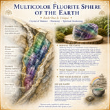 Mehrfarbige Fluoritkugel