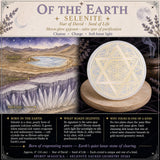 Selenite Davidsstjärna på Seed Life Cleansing Disk