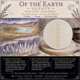 Disco di pulizia per l'allineamento del chakra del fiore della vita di selenite