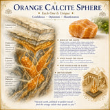 Orange Calcit Kugel