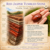 Piedra rodada jaspe rojo