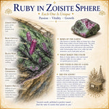 Ruby em Zoisite Sphere
