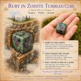 Rubi em Zoisite Tumbled Cube