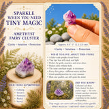 Ametyst Fairy Cluster