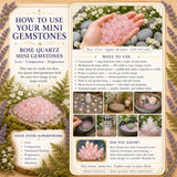 Rose Quartz Mini Gemstones  (50 Gram / 1.7oz. Lot)